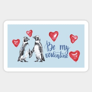 Penguin be my valentine Sticker